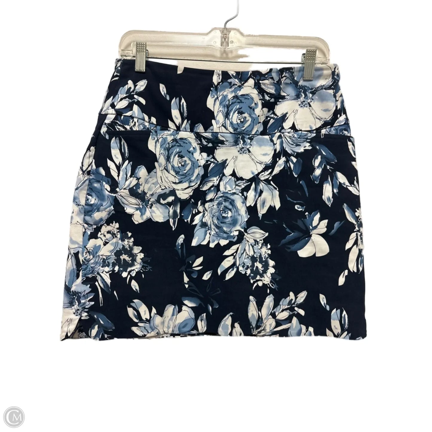 Skort By Sc & Co In Blue & White, Size: 8