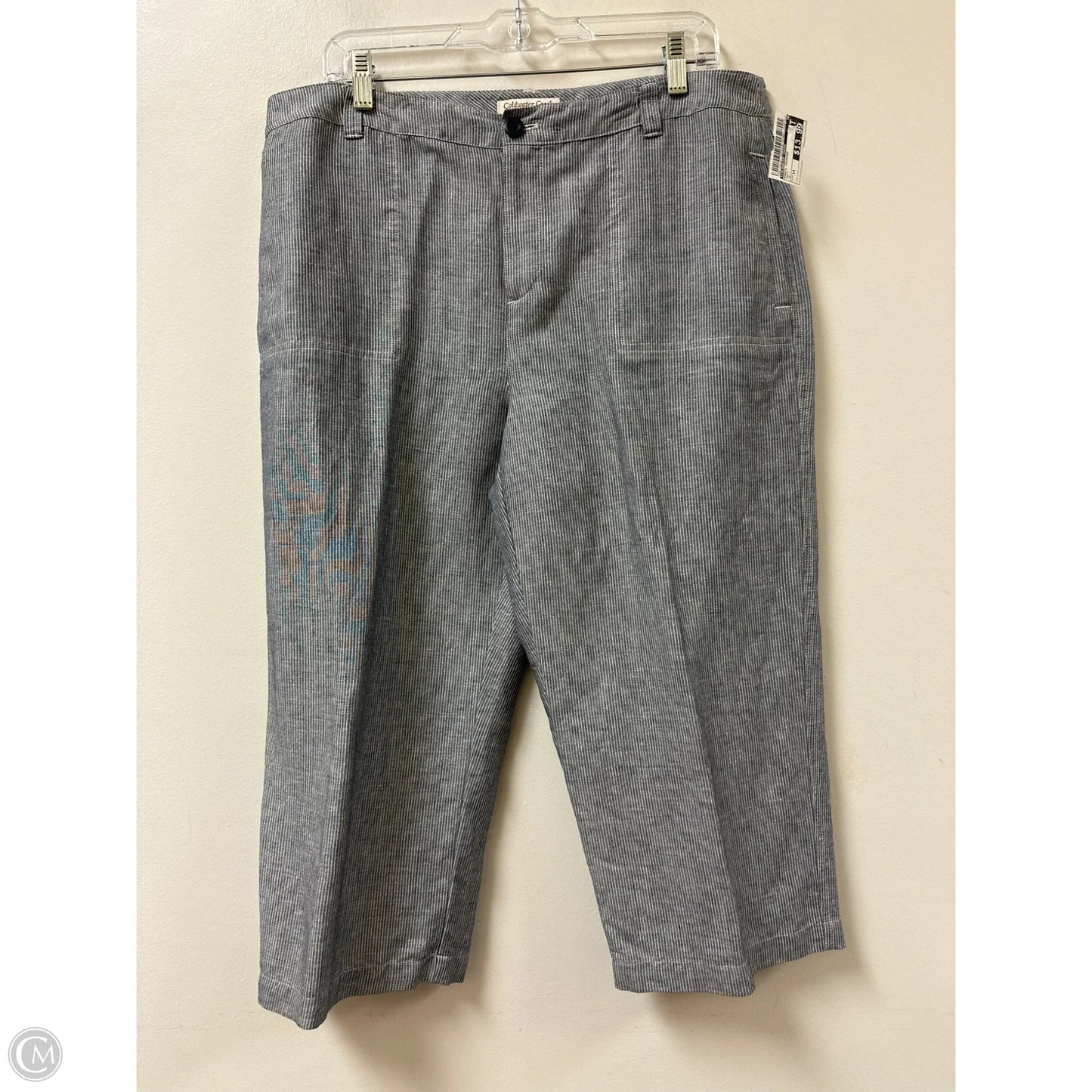 Pants Cropped By Coldwater Creek In Navy, Size: 14