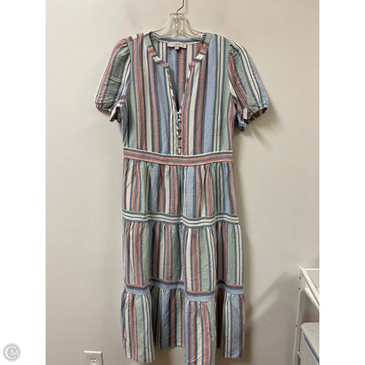 Dress Casual Maxi By Loft In Striped Pattern, Size: M