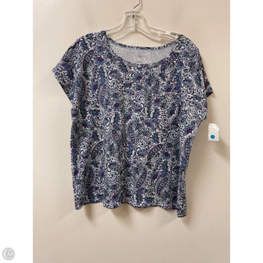 Top Short Sleeve By J. Jill In Purple, Size: Mp