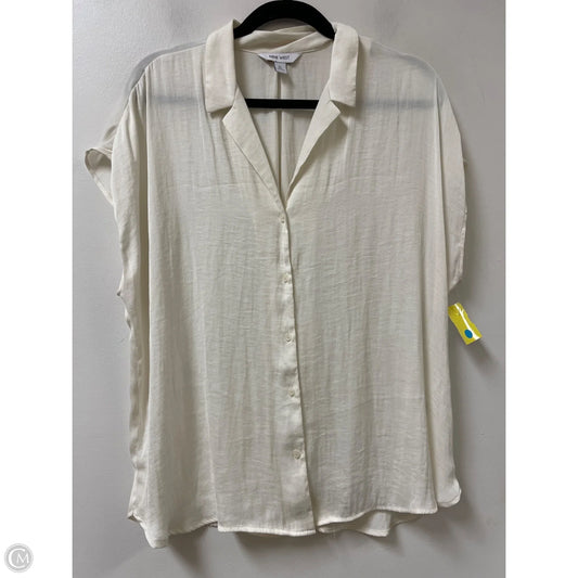 Top Sleeveless By Nine West In Cream, Size: Xl