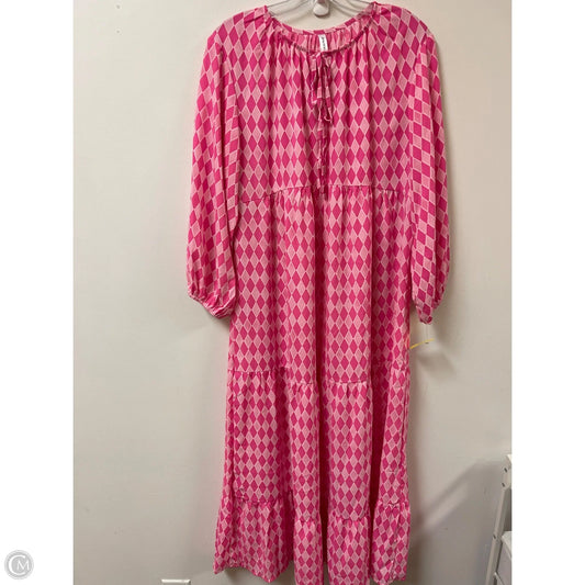 Dress Casual Maxi By Clothes Mentor In Pink, Size: Xl