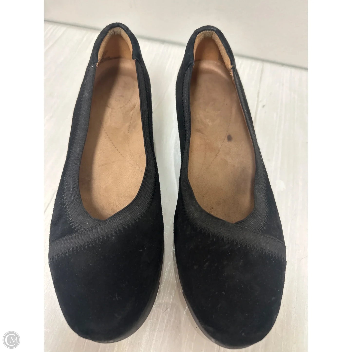 Shoes Flats By Clarks In Black, Size: 6