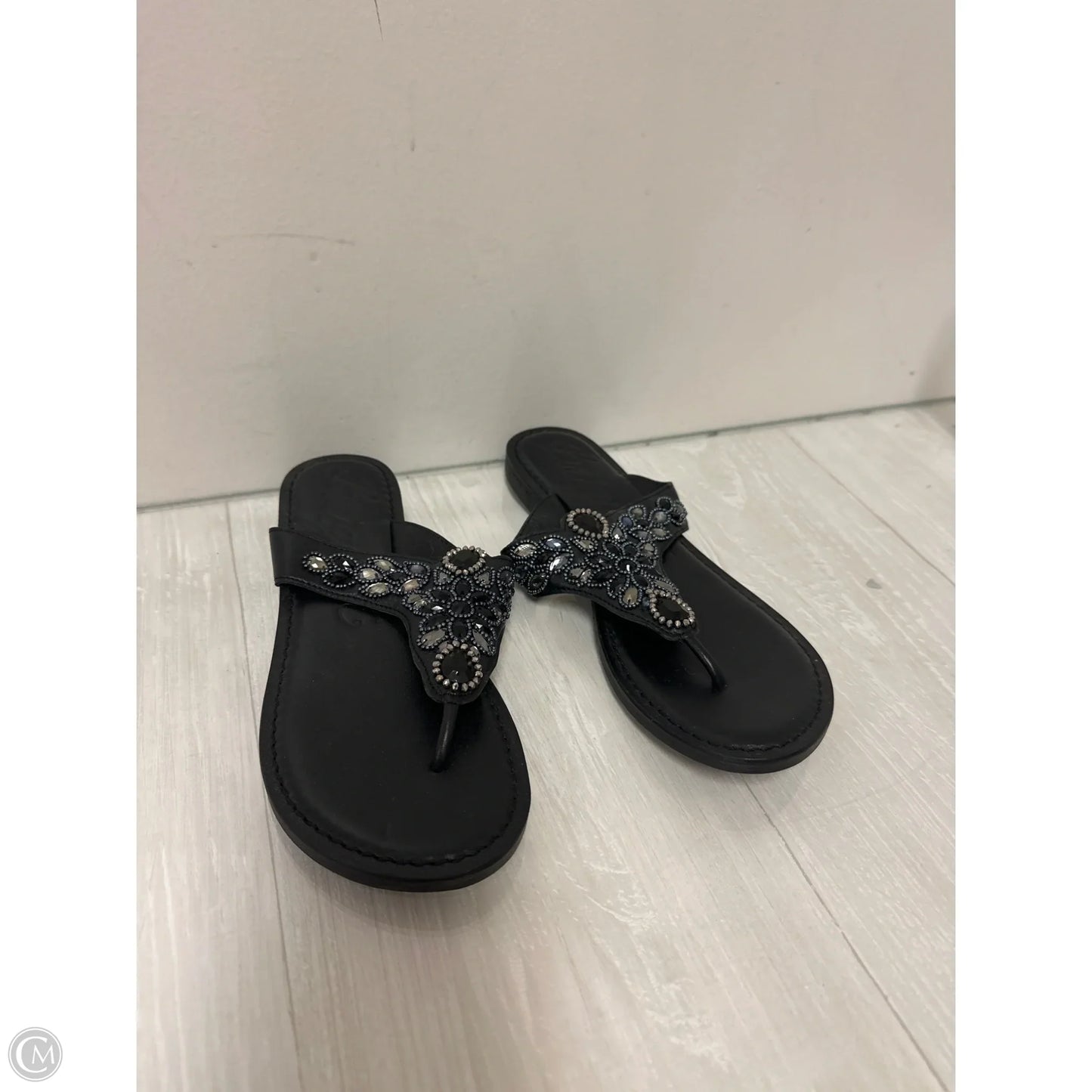 Sandals Flip Flops By Brighton In Black, Size: 6