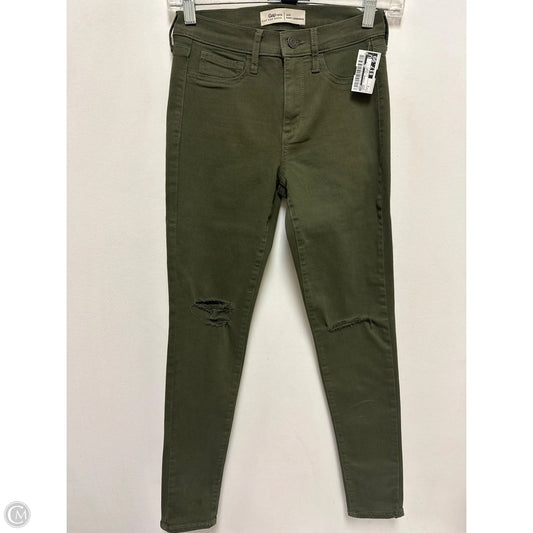 Jeans Skinny By Gap In Green, Size: 2