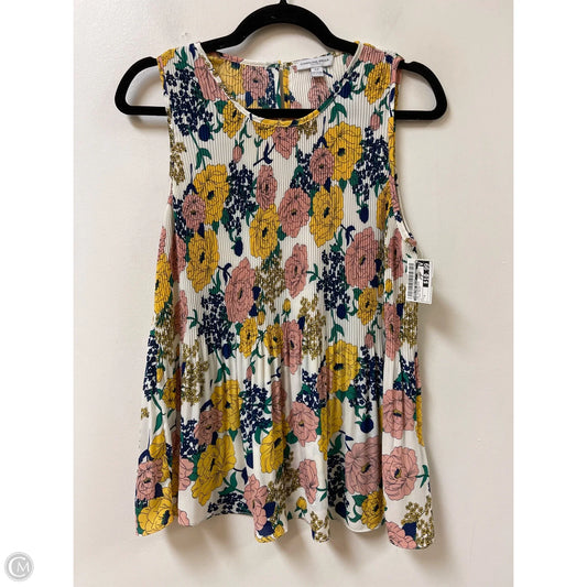 Top Sleeveless By Carolina Belle In Floral Print, Size: S