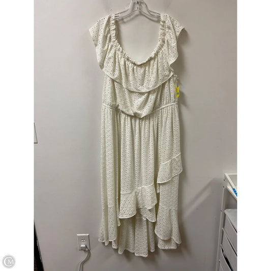 Dress Casual Maxi By Lane Bryant In Cream, Size: 3x