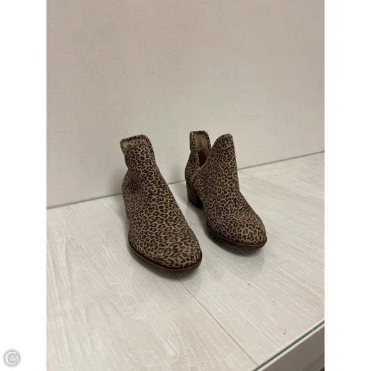 Boots Ankle Flats By Lucky Brand In Animal Print, Size: 5