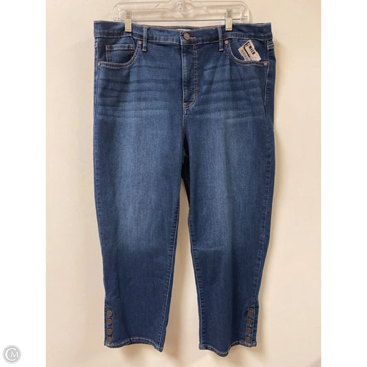 Jeans Boyfriend By Code Blue In Blue Denim, Size: 16