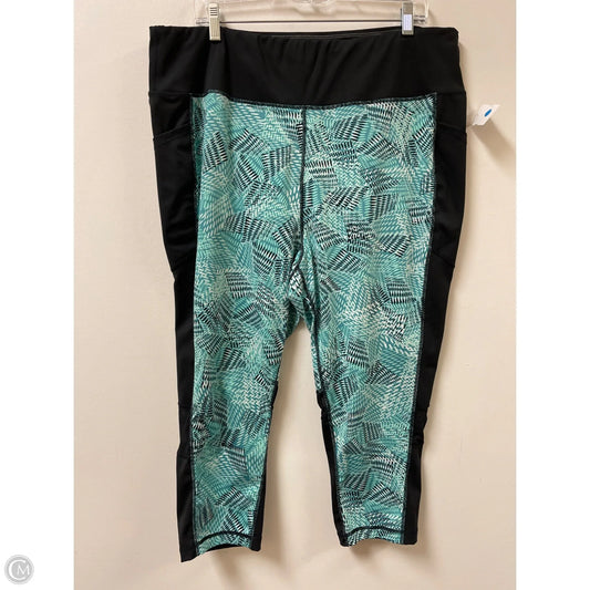 Athletic Capris By Clothes Mentor In Green, Size: 3x