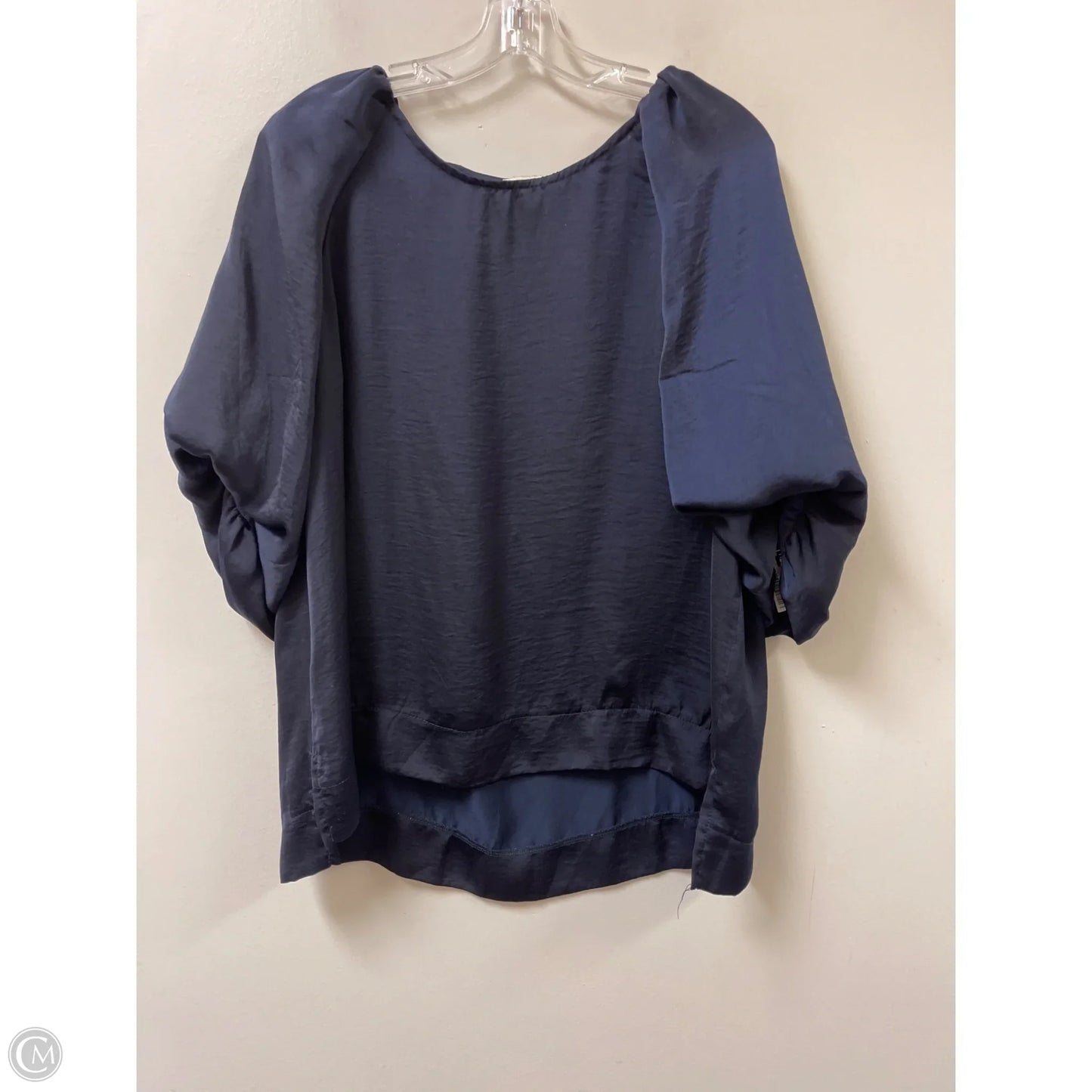 Top Short Sleeve By Umgee In Navy, Size: M