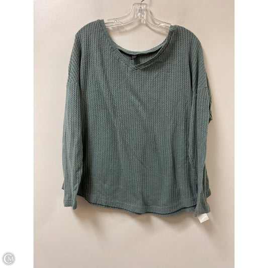 Top Long Sleeve By Shein In Green, Size: M