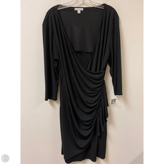 Dress Casual Midi By New York And Co In Black, Size: Xl