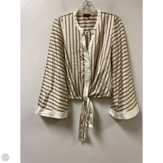 Top Long Sleeve By Vince Camuto In Cream, Size: M
