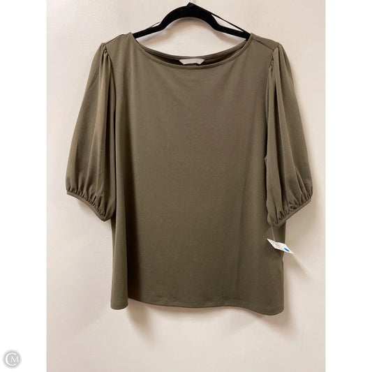 Top 3/4 Sleeve By H&m In Green, Size: L