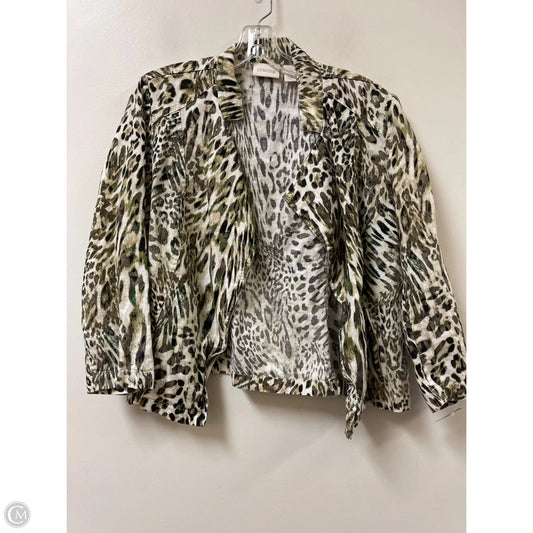 Jacket Other By Chicos In Animal Print, Size: L