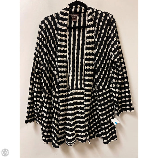 Sweater Cardigan By Multiples In Black, Size: Xl