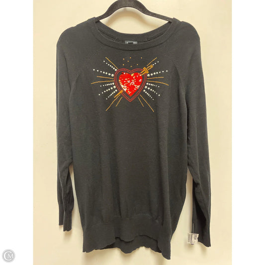 Sweater By Torrid In Black, Size: 1x