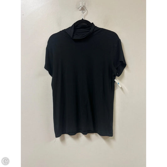 Top Short Sleeve By Lauren By Ralph Lauren In Black, Size: Xl