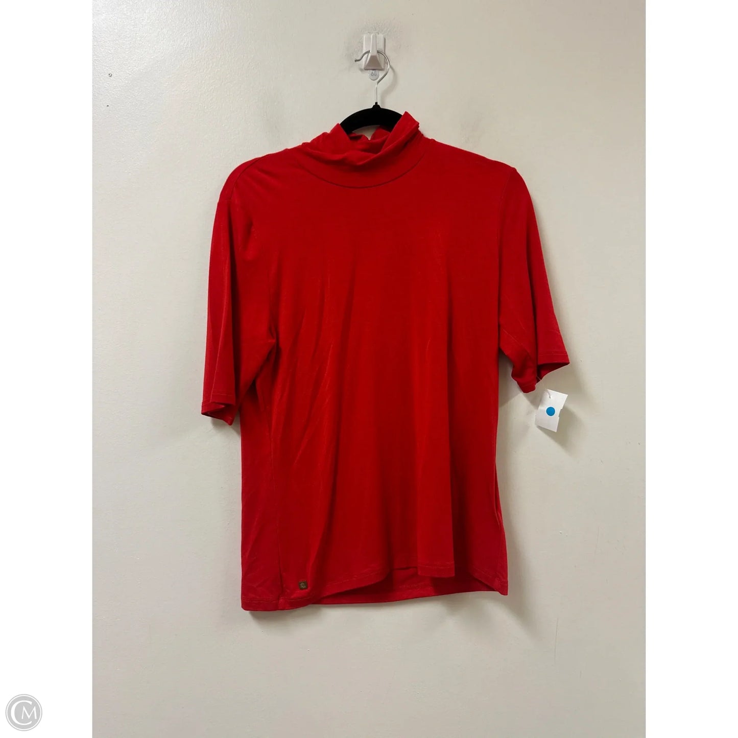 Top Short Sleeve By Lauren By Ralph Lauren In Red, Size: Xl