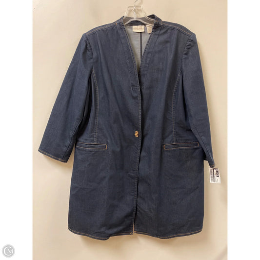 Jacket Other By Chicos In Blue Denim, Size: Xlp