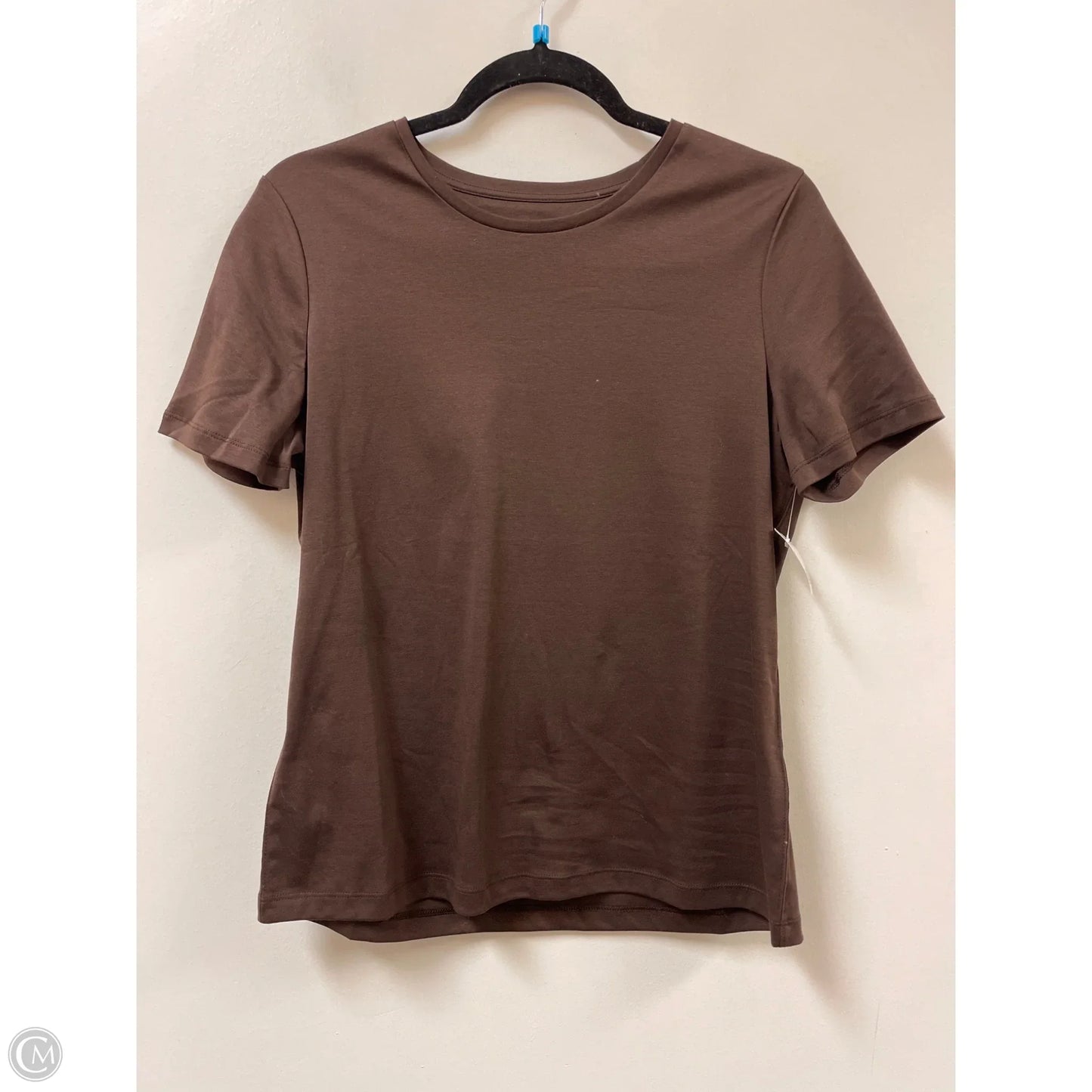 Top Short Sleeve Basic By Banana Republic In Brown, Size: M