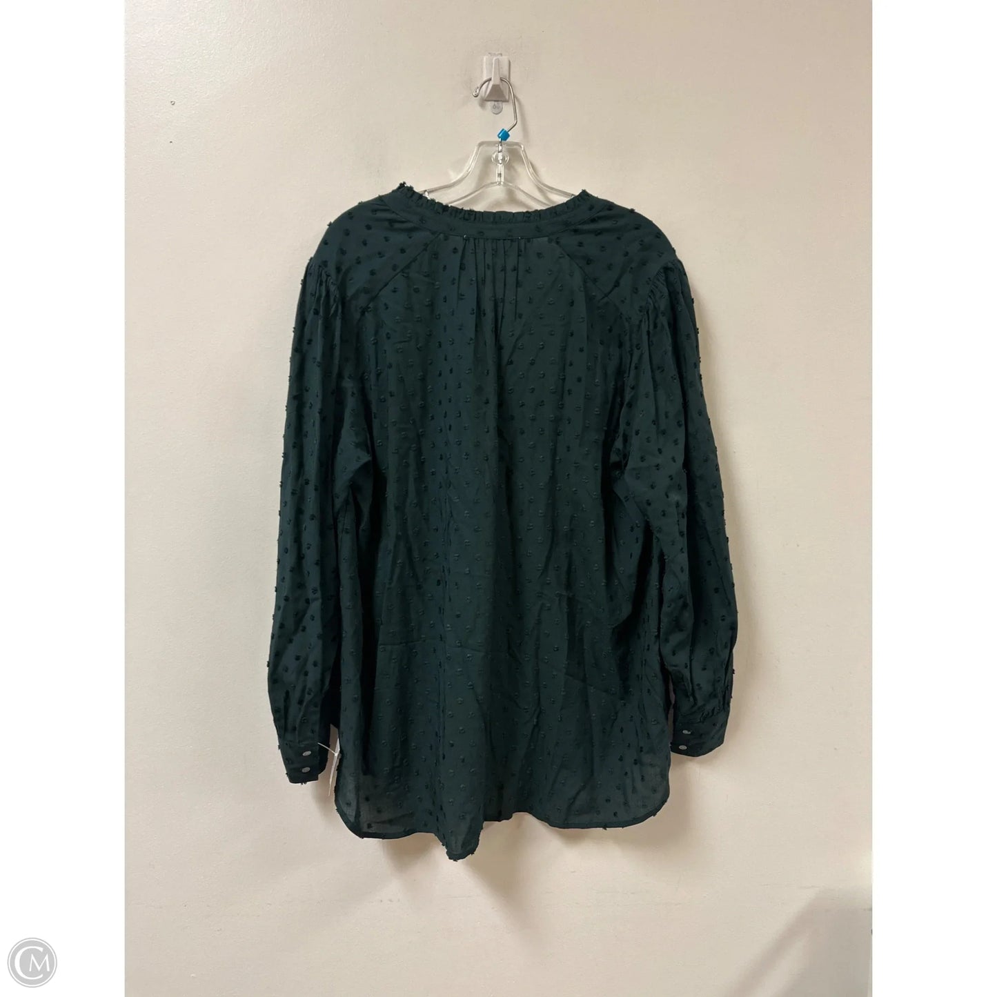 Top Long Sleeve By Loft In Green, Size: Xl