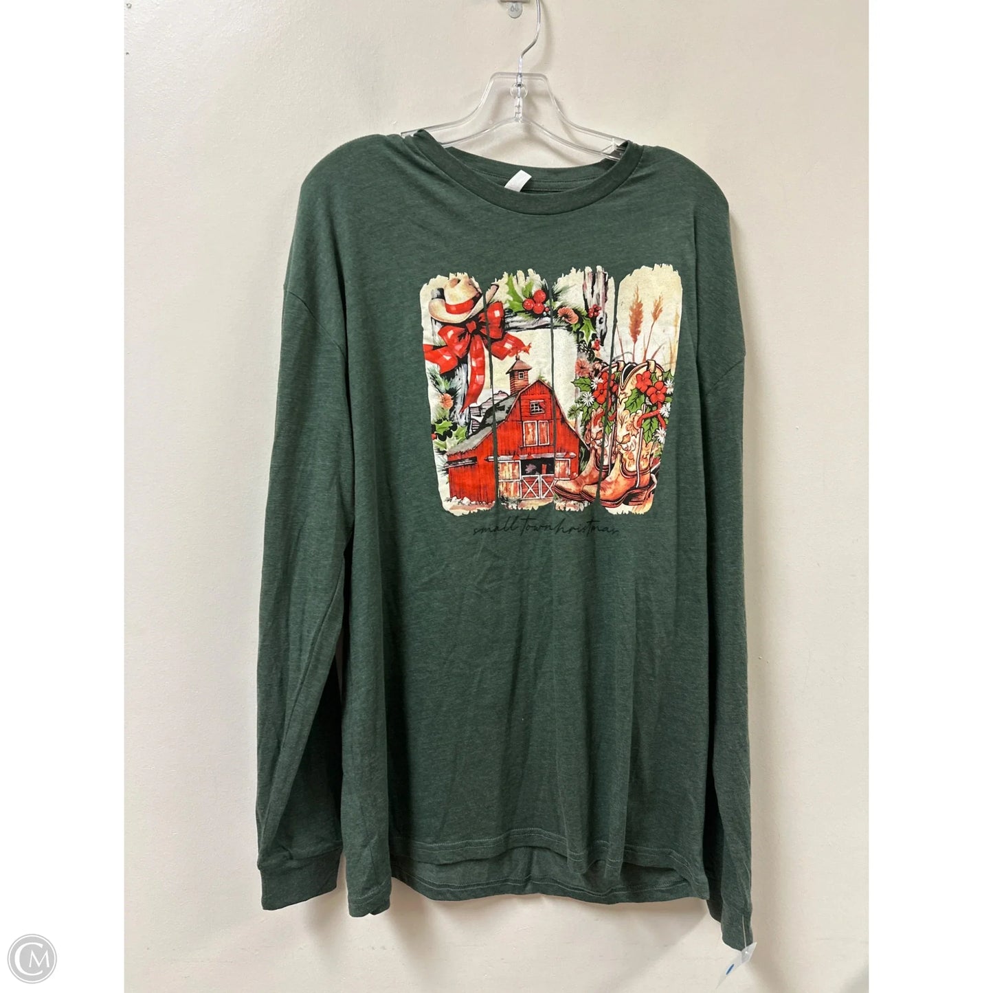 Top Long Sleeve By Clothes Mentor In Green, Size: Xl