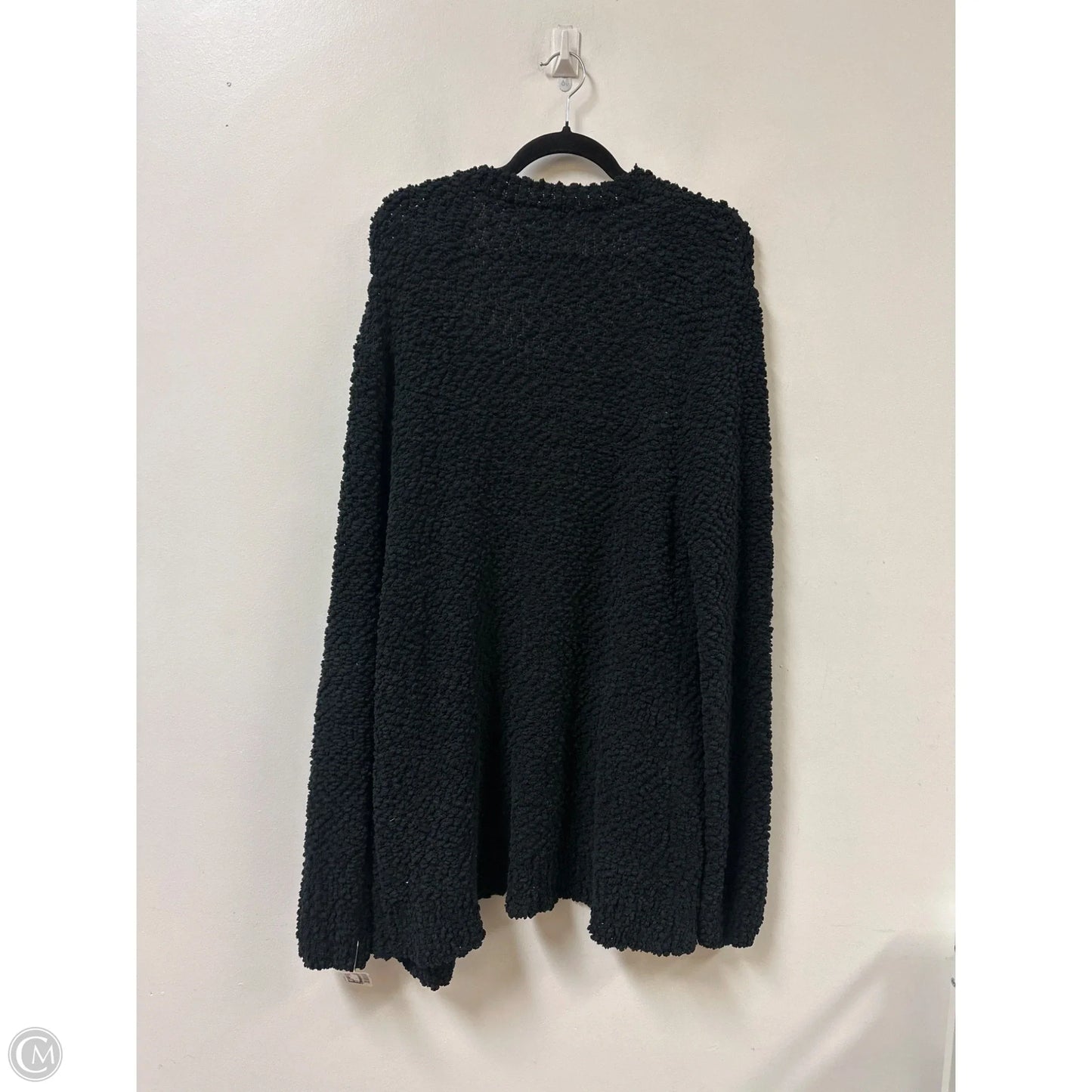 Sweater Cardigan By Zenana In Black, Size: 1x
