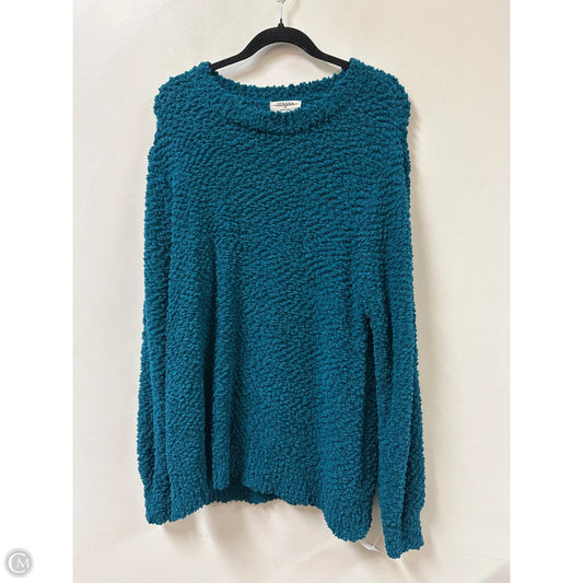 Sweater By Zenana In Teal, Size: 1x