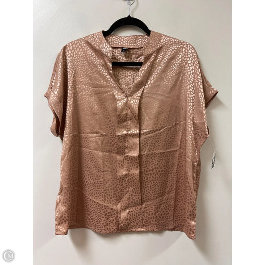 Top Short Sleeve By Shein In Pink, Size: Xl