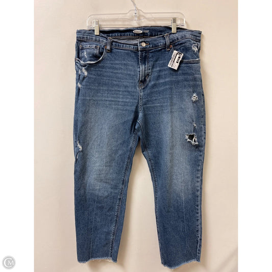 Jeans Skinny By Old Navy In Blue Denim, Size: 14