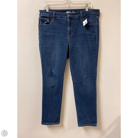 Jeans Skinny By Old Navy In Blue Denim, Size: 14