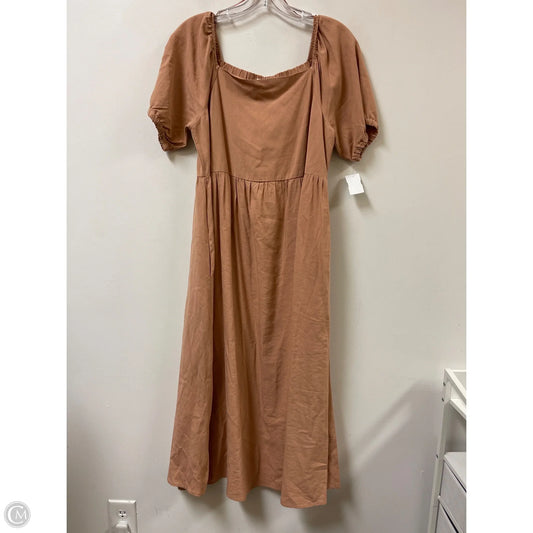 Dress Casual Maxi By Mod Ref In Brown, Size: L