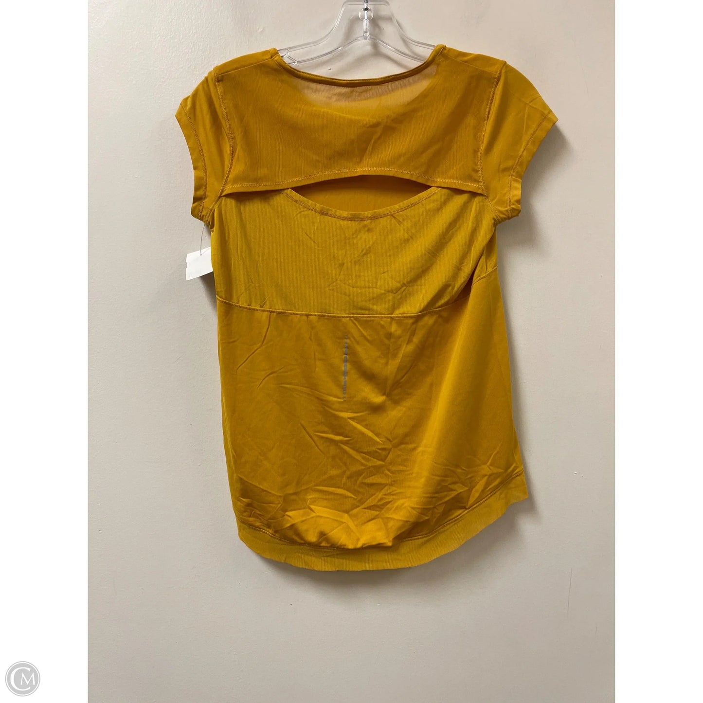 Athletic Top Short Sleeve By Clothes Mentor In Yellow, Size: S