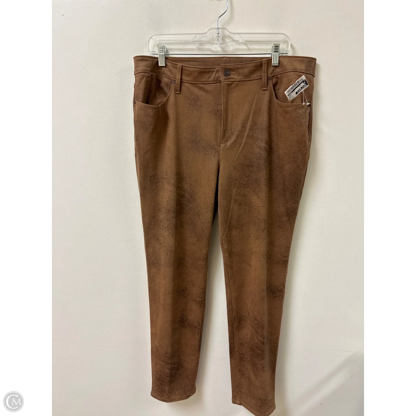 Jeans Skinny By Chicos In Brown, Size: 14