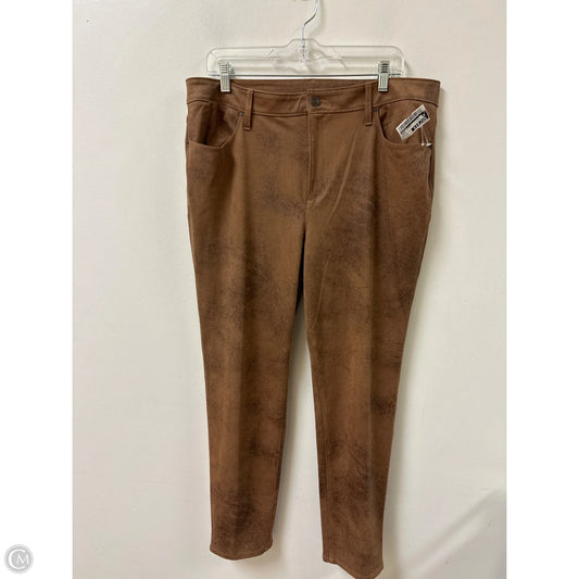 Jeans Skinny By Chicos In Brown, Size: 14