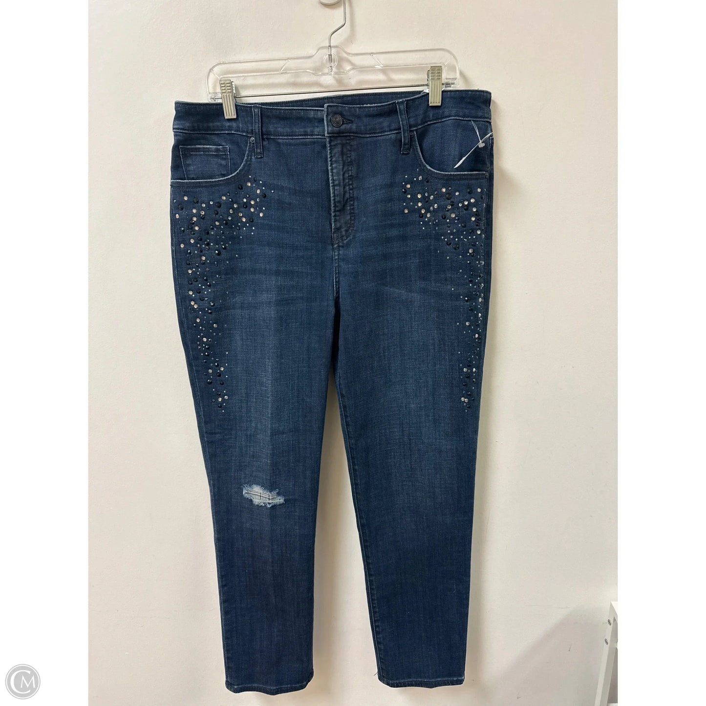 Jeans Skinny By Chicos In Blue Denim, Size: 14