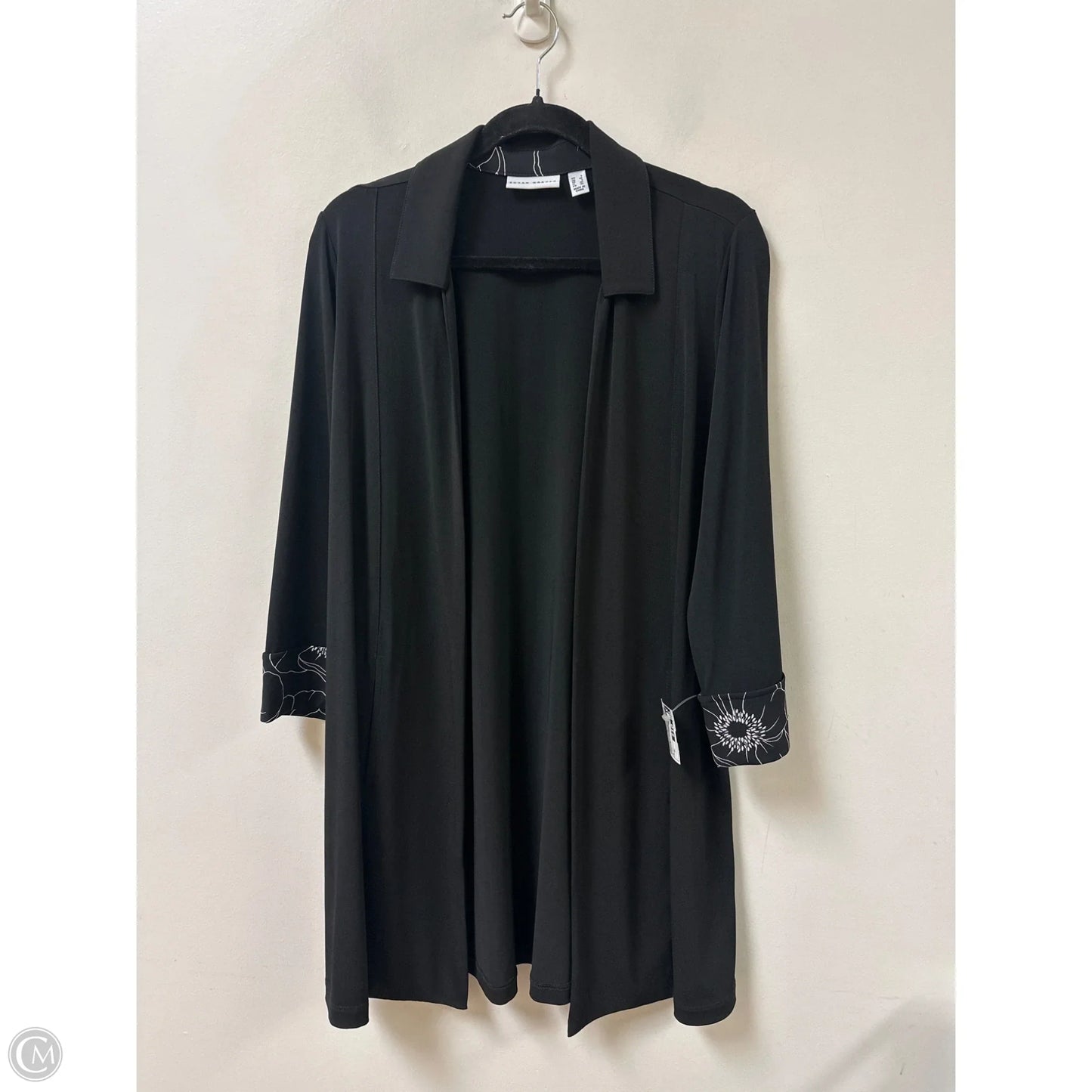 Cardigan By Susan Graver In Black, Size: Xl