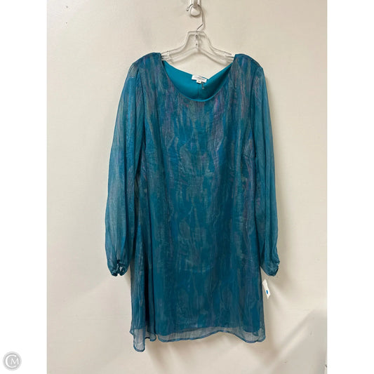 Dress Casual Short By Chicsoul In Blue, Size: 2x