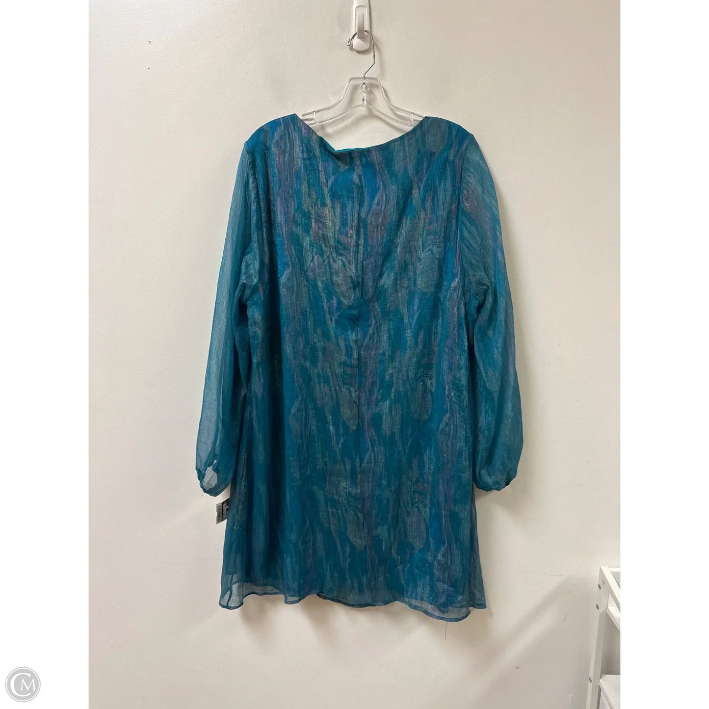 Dress Casual Short By Chicsoul In Blue, Size: 2x