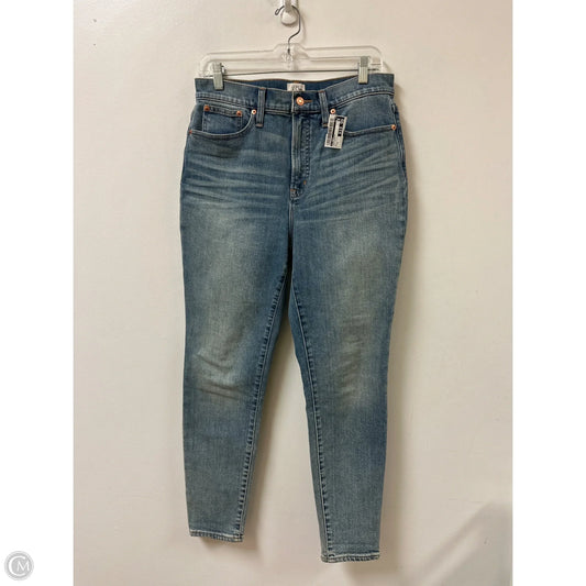 Jeans Skinny By J. Crew In Blue Denim, Size: 8