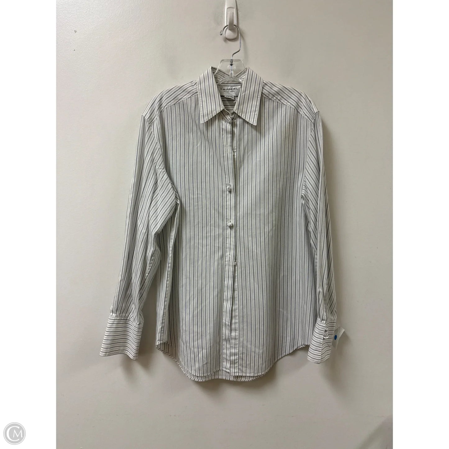 Blouse Long Sleeve By Emanuel Ungaro In White, Size: S