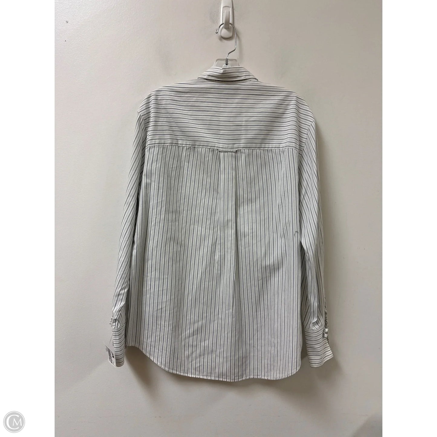 Blouse Long Sleeve By Emanuel Ungaro In White, Size: S