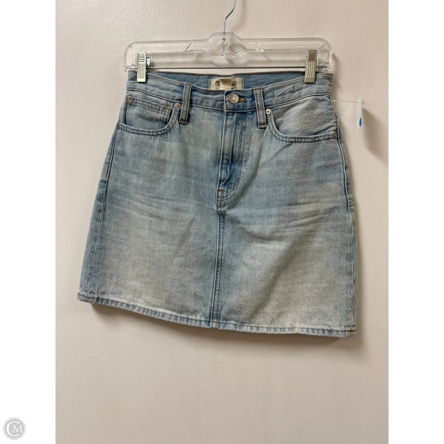 Skirt Mini & Short By Madewell In Blue Denim, Size: 0