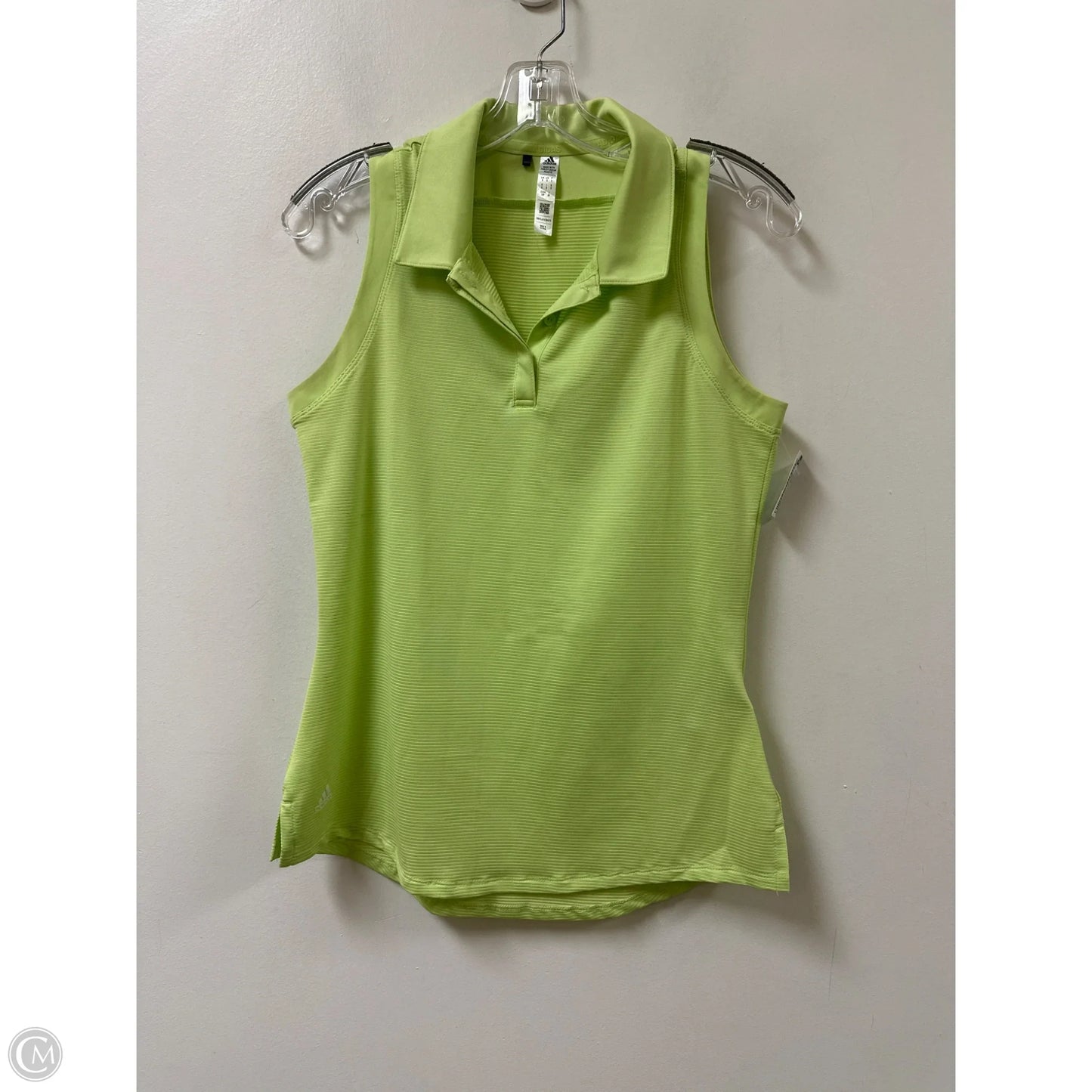 Athletic Tank Top By Adidas In Green, Size: S