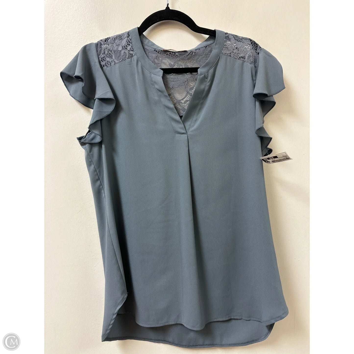 Top Short Sleeve By Clothes Mentor In Grey, Size: M
