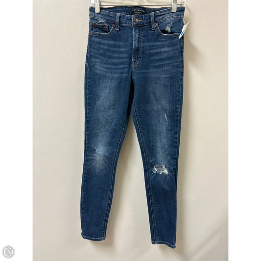 Jeans Skinny By Lucky Brand In Blue Denim, Size: 4