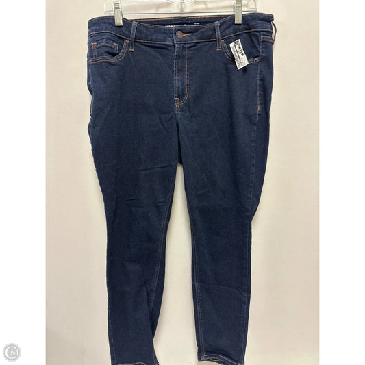 Jeans Skinny By Old Navy In Blue Denim, Size: 14