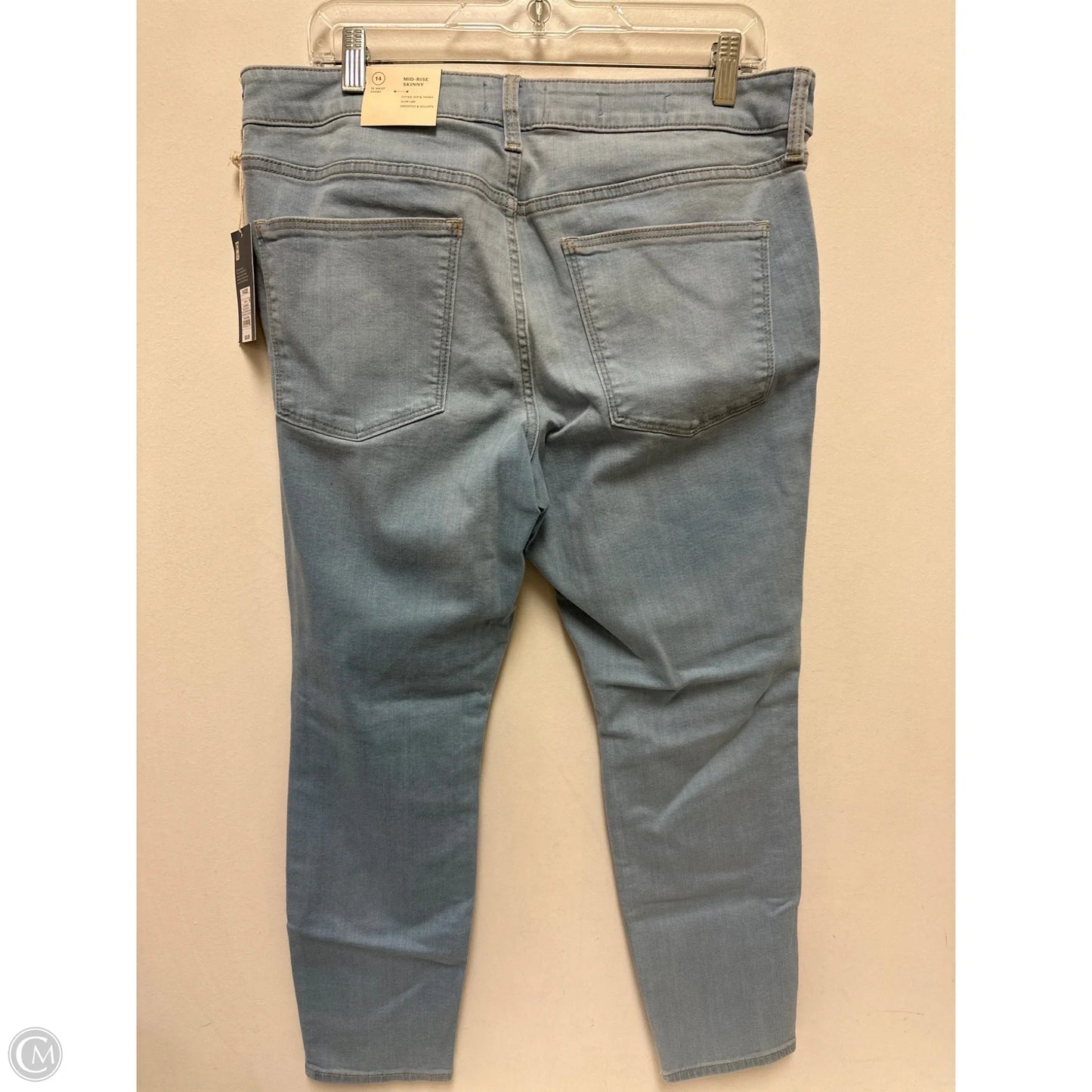 Jeans Skinny By Universal Thread In Blue Denim, Size: 14